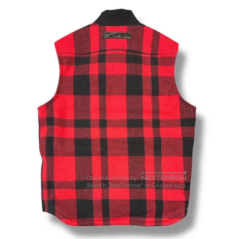 Junya Watanabe Junya Watanabe Woolen checkered leather patched waistcoat Size US L / EU 52-54 / 3 - 2 Thumbnail