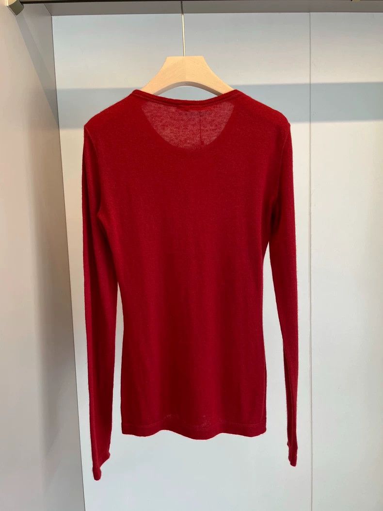 Loro Piana LORO PIANA Red cashmere sweater Size M / US 6-8 / IT 42-44 - 2 Thumbnail