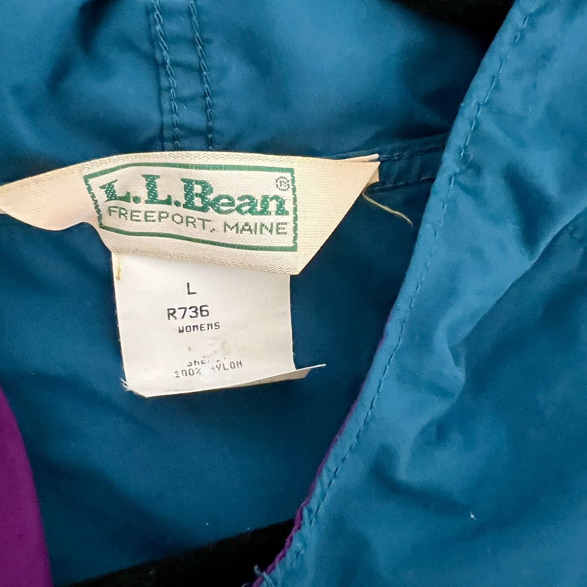 L.L. Bean Vintage 80s L.L. Bean Anorak 1/2 Zip Retro Aztec Windbreaker Size L / US 10 / IT 46 - 8 Thumbnail