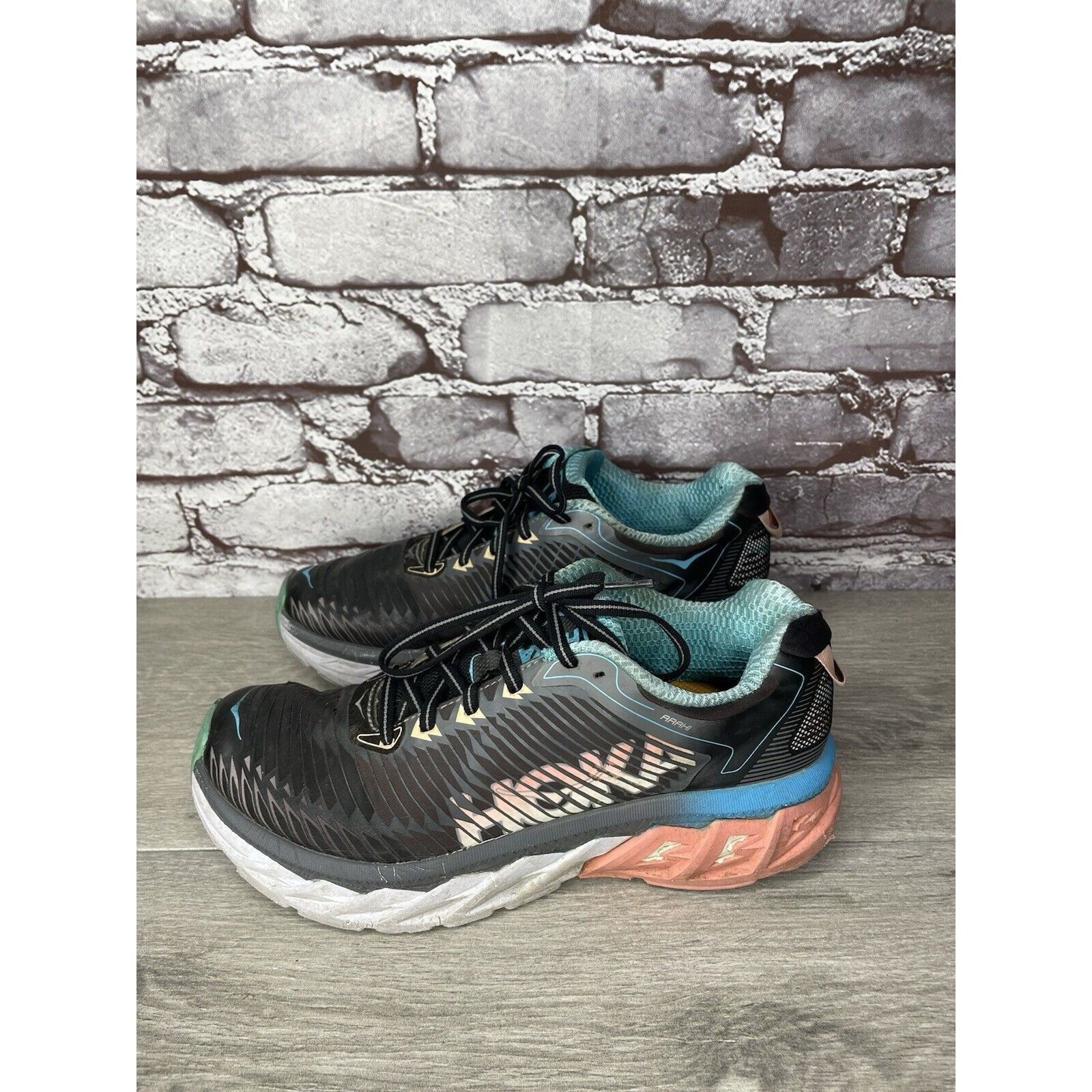 Hoka Hoka One One Arahi 1016259 BPAM Black Running Shoes Women’s Size US 8.5 / IT 38.5 - 17 Thumbnail