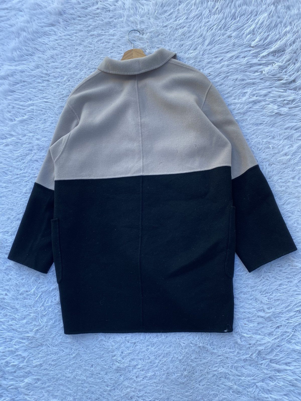 Weekend Max Mara Rare Weekend Maxmara Beige And Black Colorblock Jacket Size M / US 6-8 / IT 42-44 - 16 Thumbnail