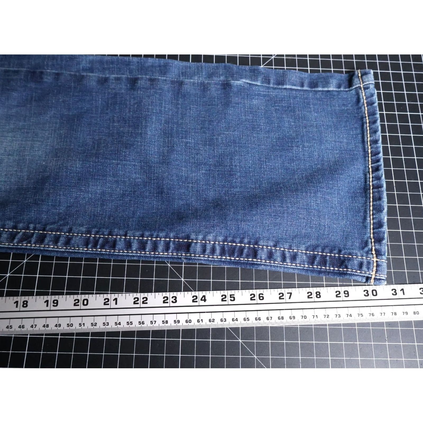 Wrangler Wrangler Jeans Men's 30 x 30 Blue Vintage Boot Style 42 Denim Cotton Elastane Zip Fly 5-Pocket Regular Inseam 30 Size US 30 / EU 46 - 6 Thumbnail