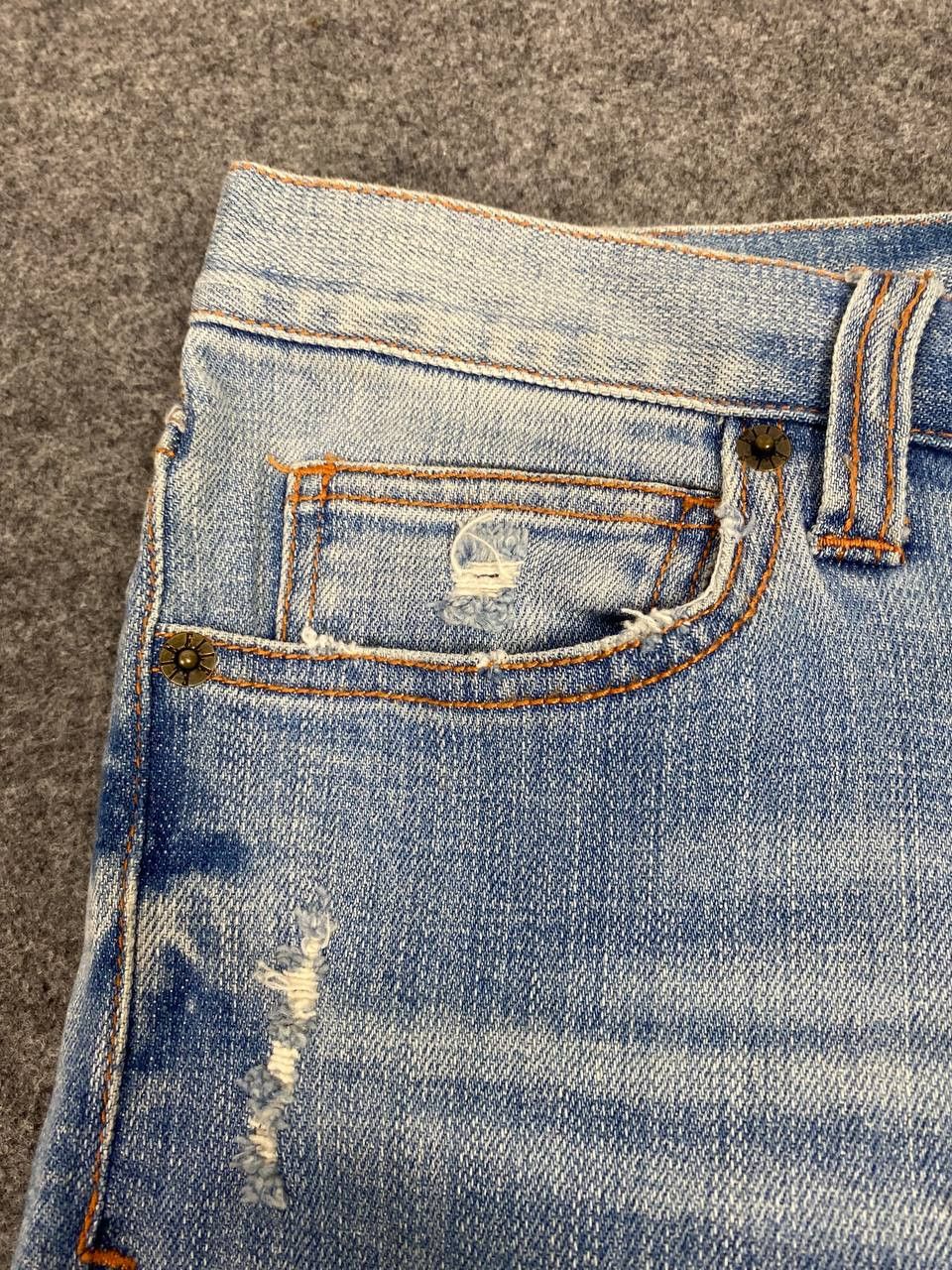 Japanese Brand elle paris skinny distressed denim nice design Size 32" / US 10 / IT 46 - 11 Thumbnail