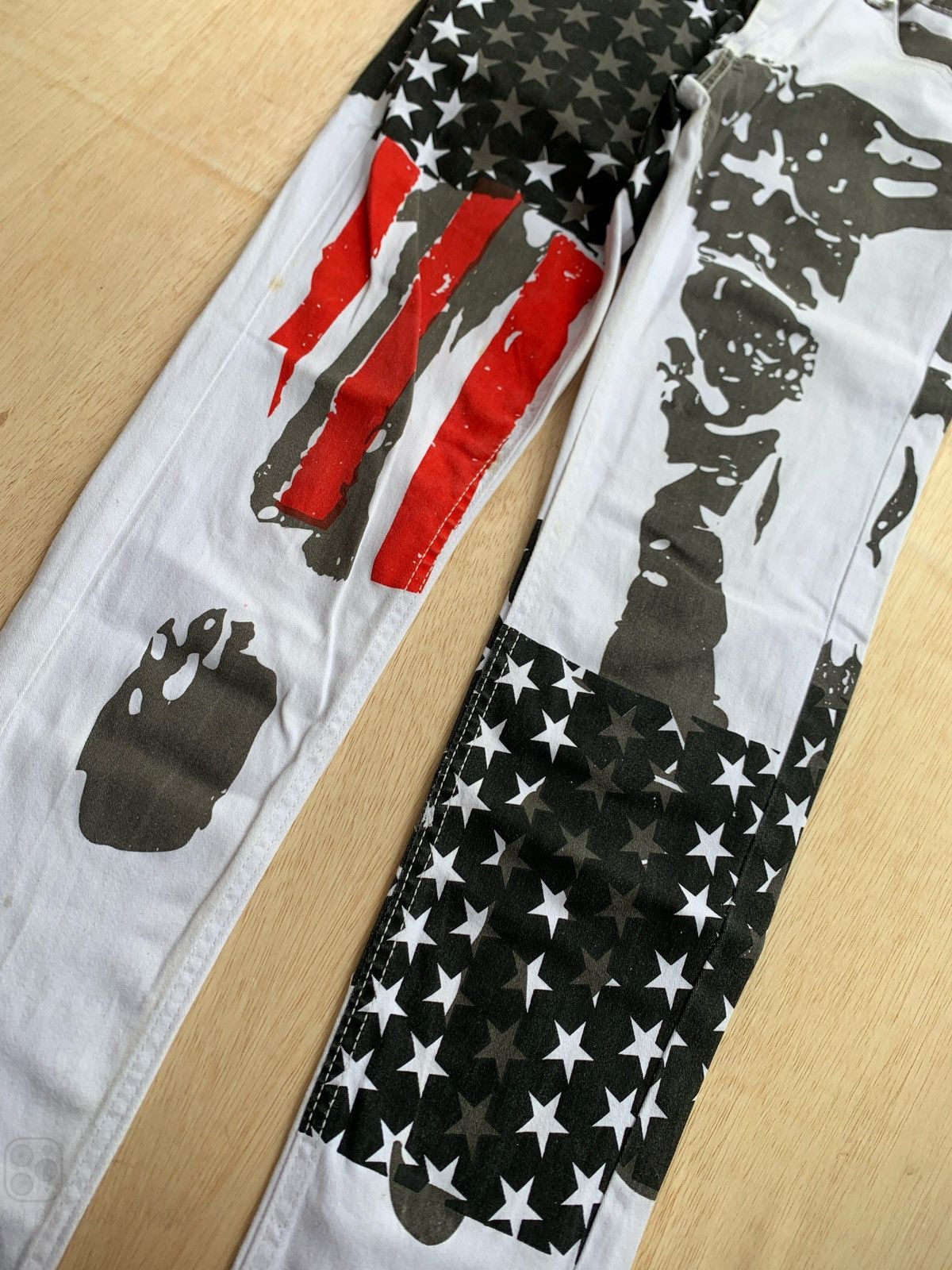 Hysteric Glamour × Japanese Brand Y2k American Flag Star Pants Size US 28 / EU 44 - 5 Thumbnail