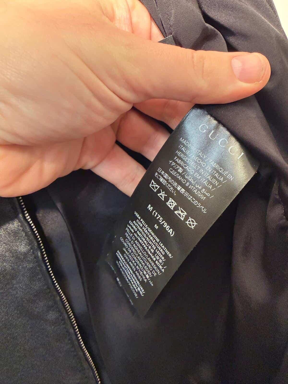 Gucci Giacca in nappa di pelle stretch lavata by demna Size US M / EU 48-50 / 2 - 3 Thumbnail
