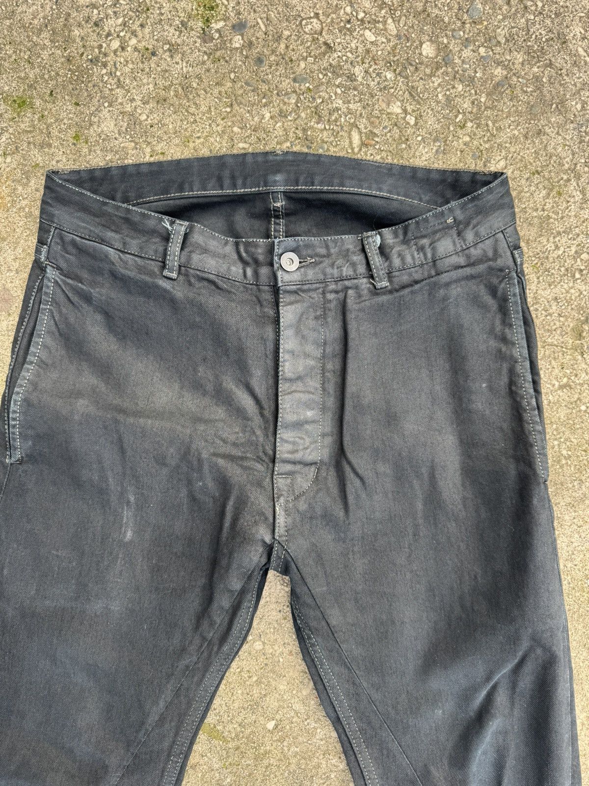Rick Owens Drkshdw Rick Owens DRKSHDW wax denim Size US 33 - 2 Thumbnail