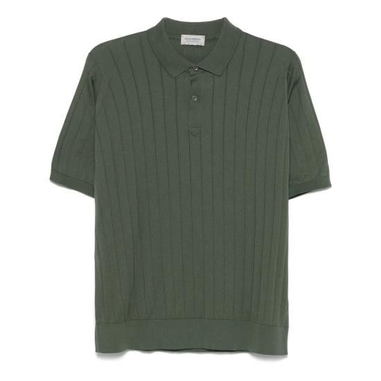JOHN SMEDLEY Men Polo Shirts LEESHAW PALM GREEN