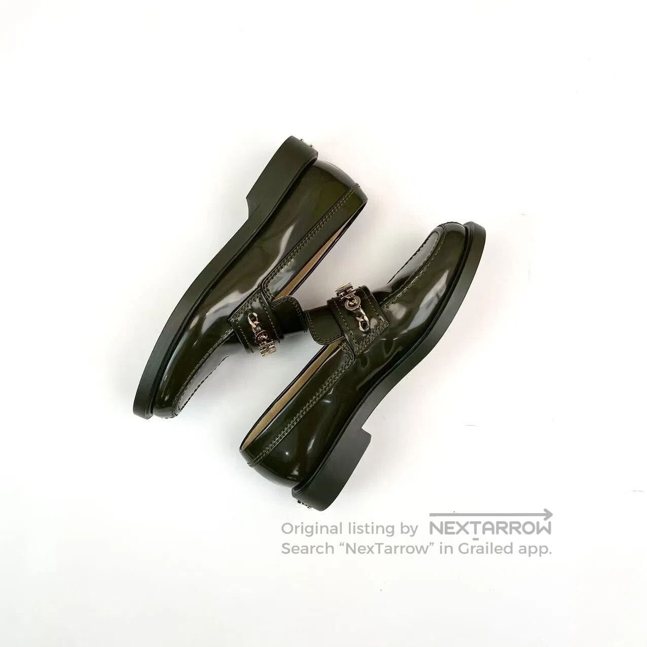 Chanel Chanel Loafers with metal letter accessories| Size US 5.5 / IT 35.5 - 4 Thumbnail