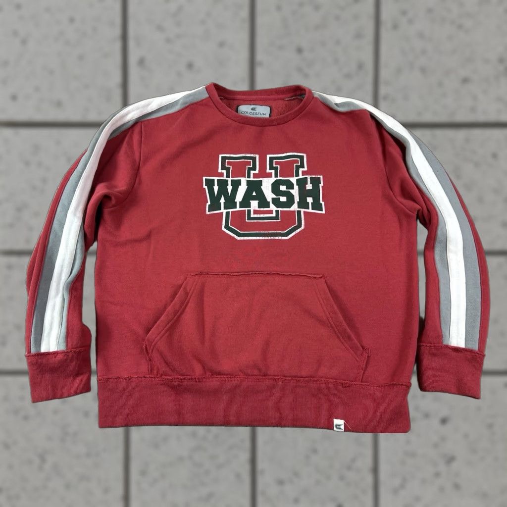 Vintage Colosseum Athletics Sweatshirt Red University Crewneck L Men Colosseum Wash U Washington University Pullover Size Large Size US L / EU 52-54 / 3 - 1 Thumbnail