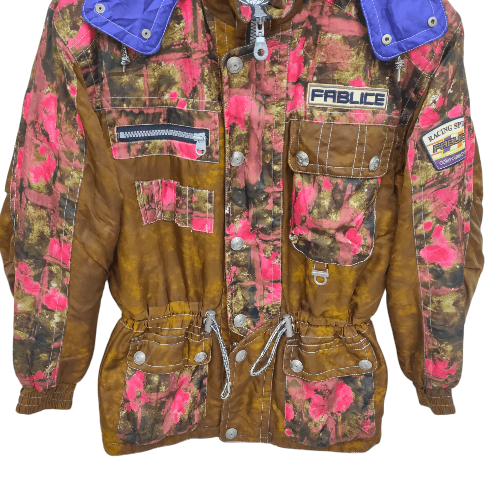 Sports Specialties × Vintage Vintage Fablice Racing Sports Jacket Floral Camouflage Size US M / EU 48-50 / 2 - 5 Thumbnail