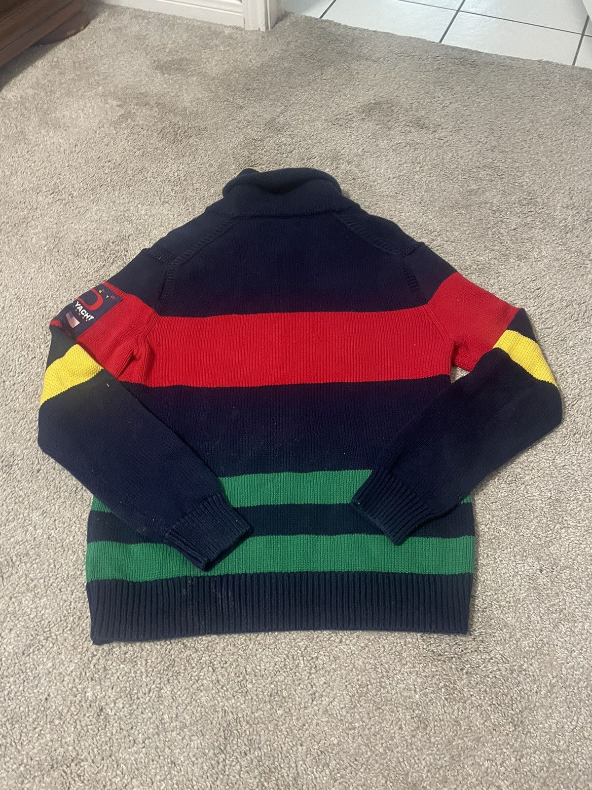 Polo Ralph Lauren × U.S. Polo Assn. Polo Ralph Lauren 12 M Yacht Sweater Multi Color Striped Size US S / EU 44-46 / 1 - 7 Thumbnail