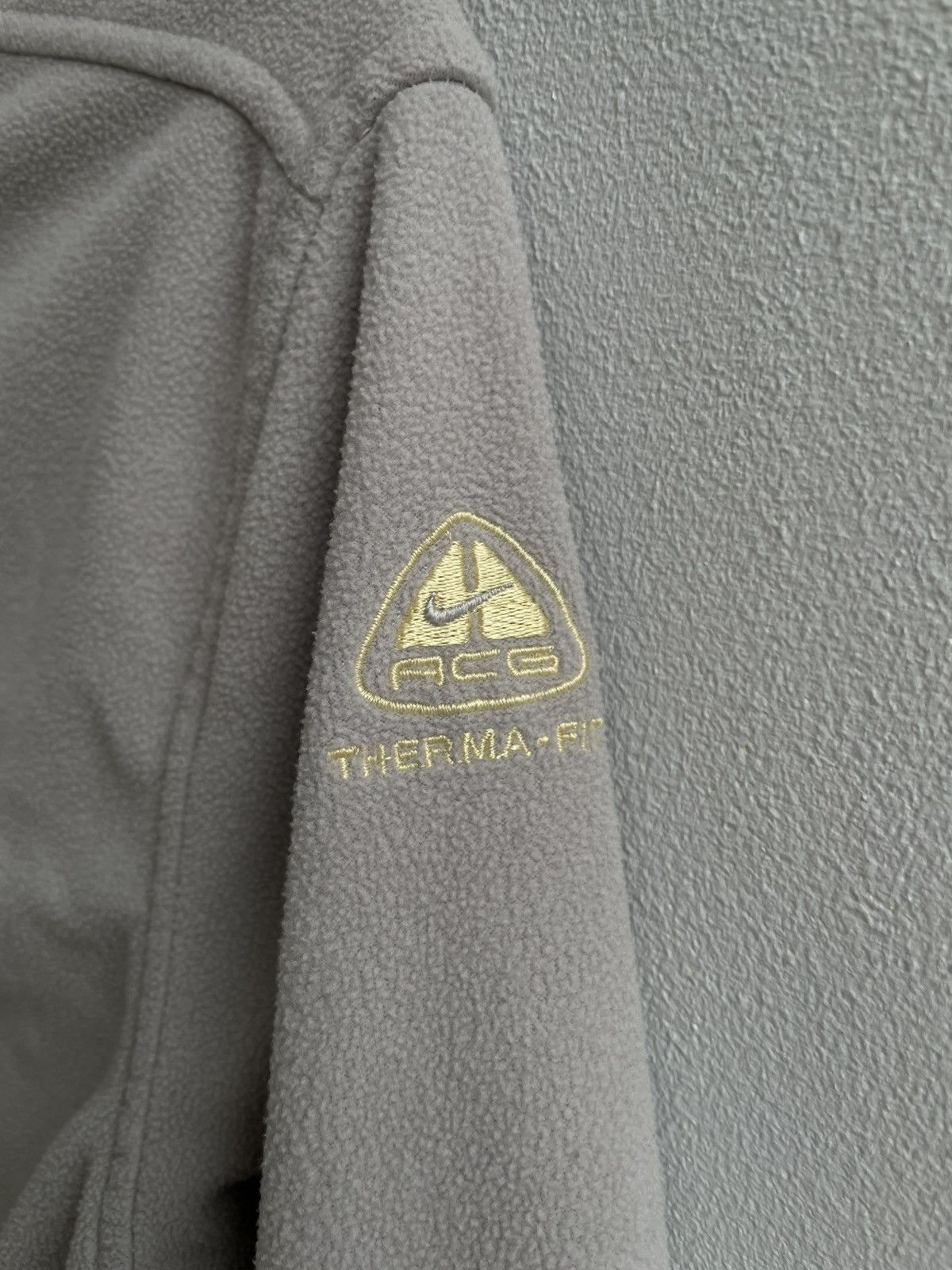Nike ACG Nike Acg Vintage 90s Track Top Beige Fleece Zip Sweater Size M / US 6-8 / IT 42-44 - 3 Thumbnail