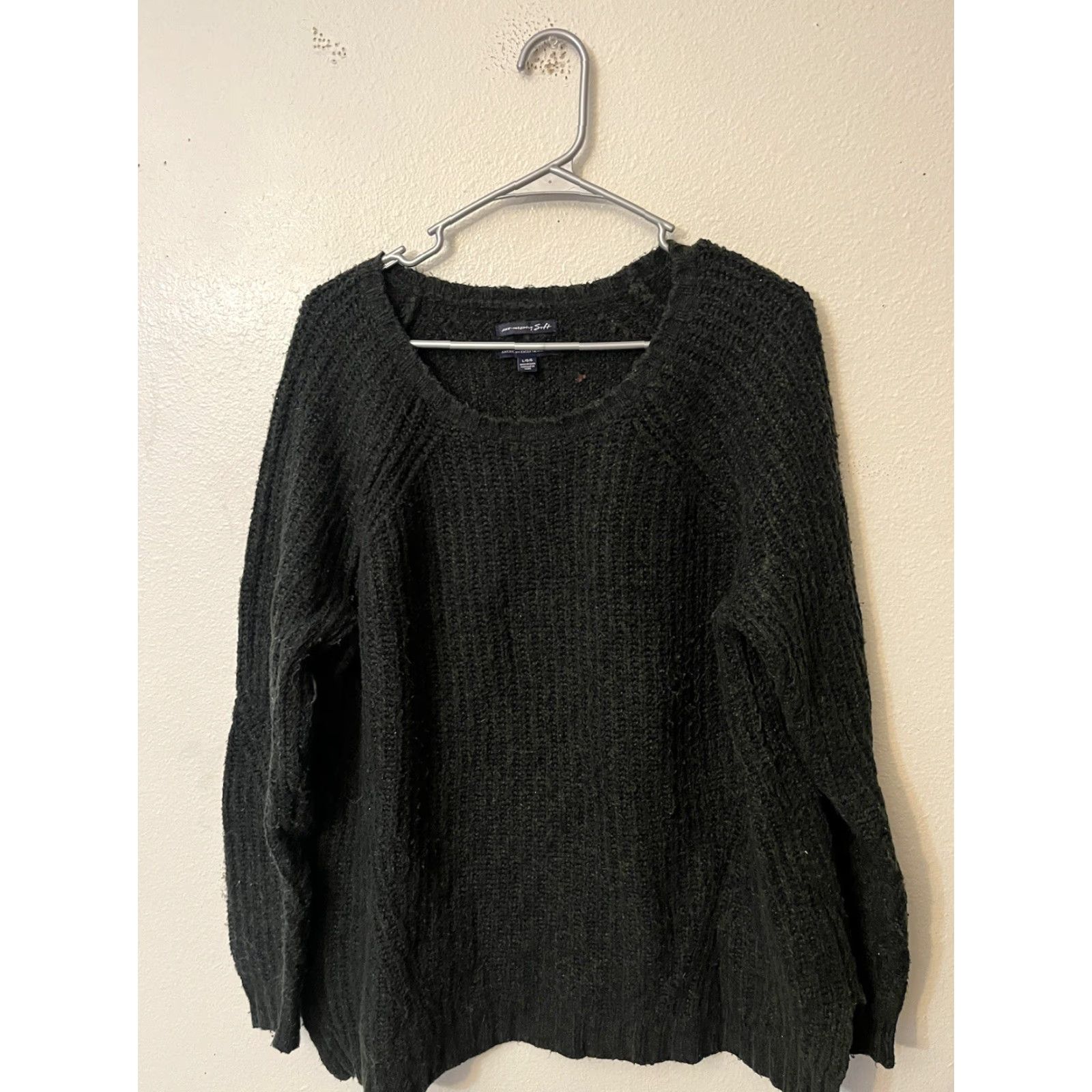 American Eagle Outfitters American Eagle Outfitters Ahh-Mazingly Soft Pullover Sweater Women Large Green Size L / US 10 / IT 46 - 2 Thumbnail