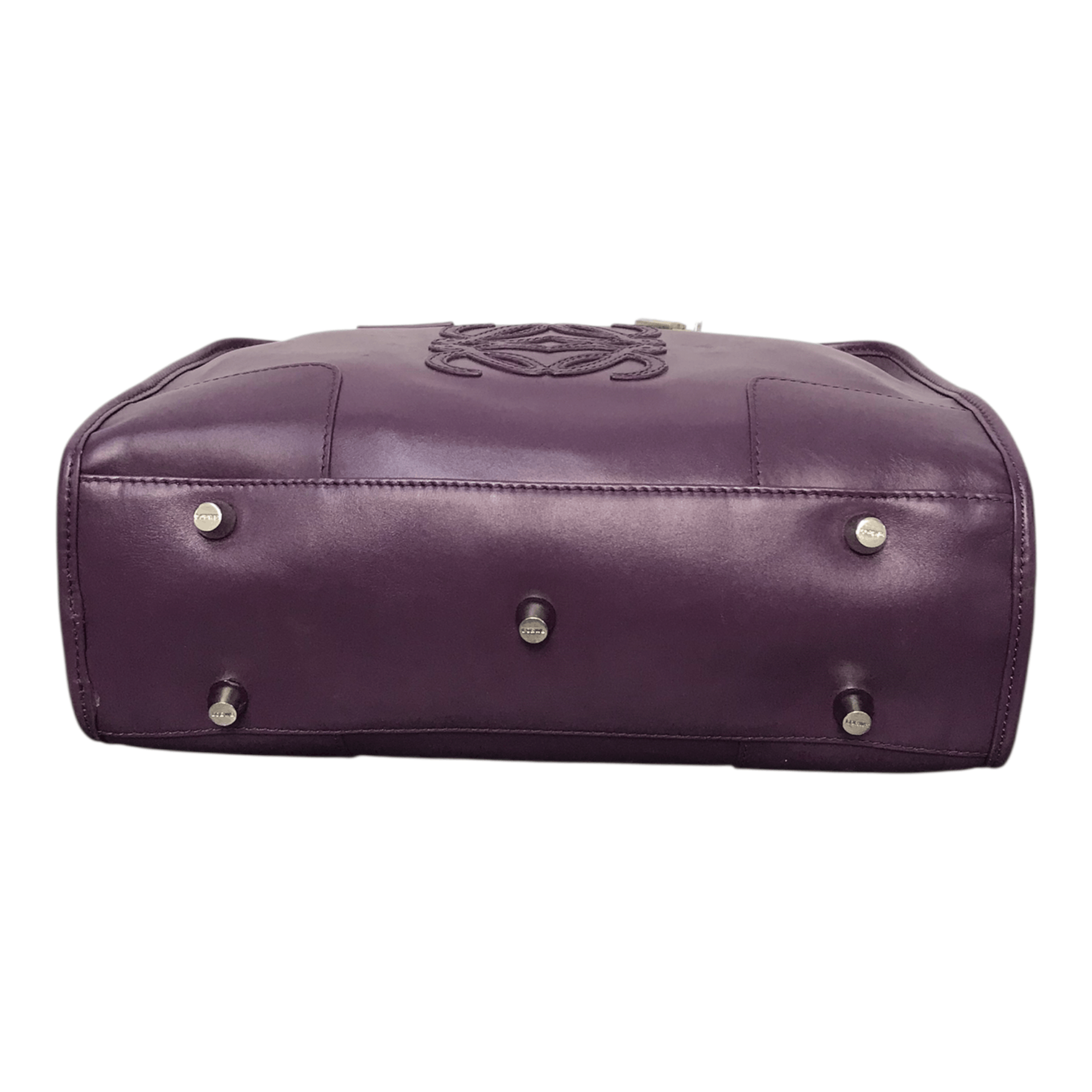Loewe Loewe Purple Leather HandBag Size ONE SIZE - 5 Thumbnail