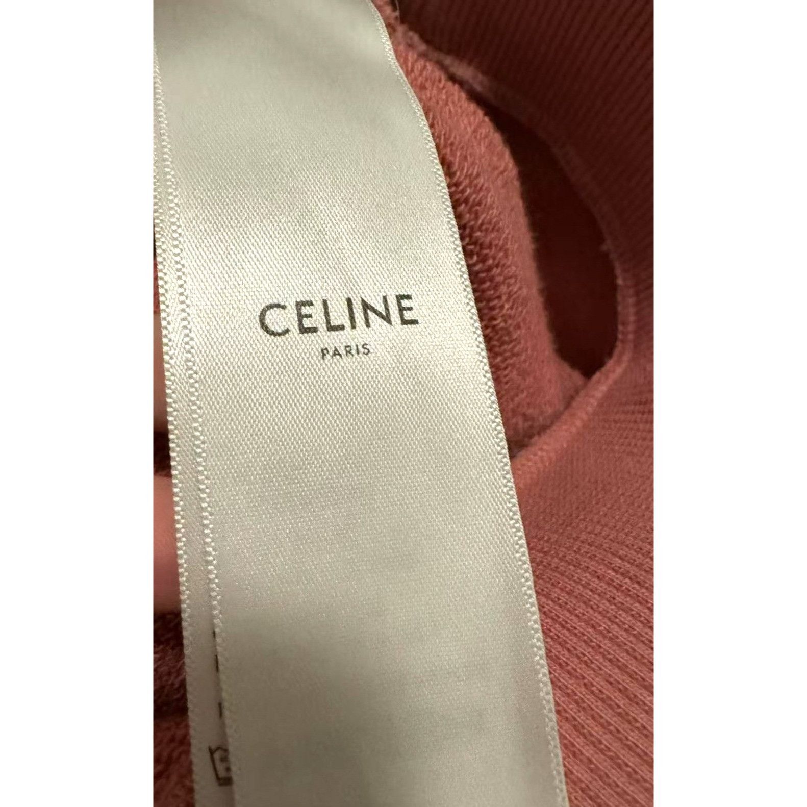 Celine Celine Paris Pink Hooded Sweatshirt With Kangaroo Pocket Wom Size M / US 6-8 / IT 42-44 - 8 Thumbnail