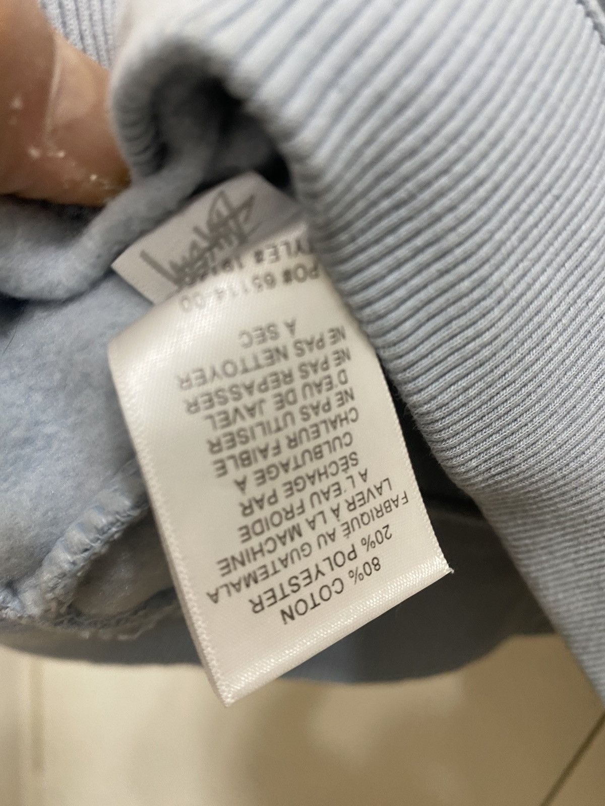 Stussy Stüssy Basic Logo sweatshirt, size XL, light blue, used Size US XL / EU 56 / 4 - 15 Thumbnail