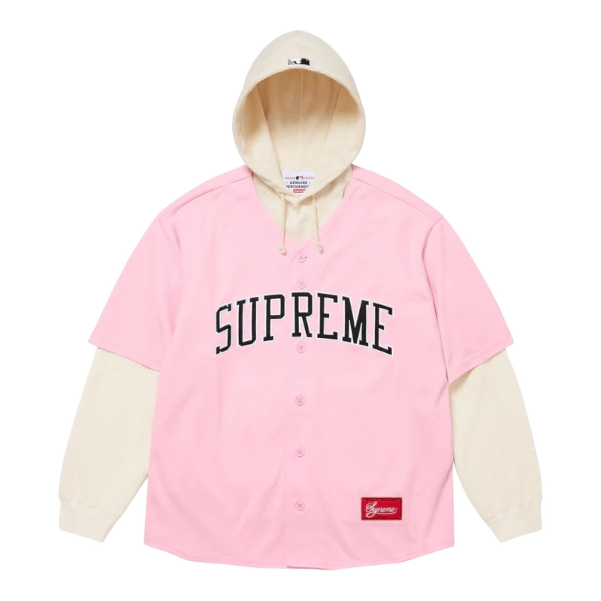 x Chicago White Sox Thermal Hooded Baseball Jersey Pink