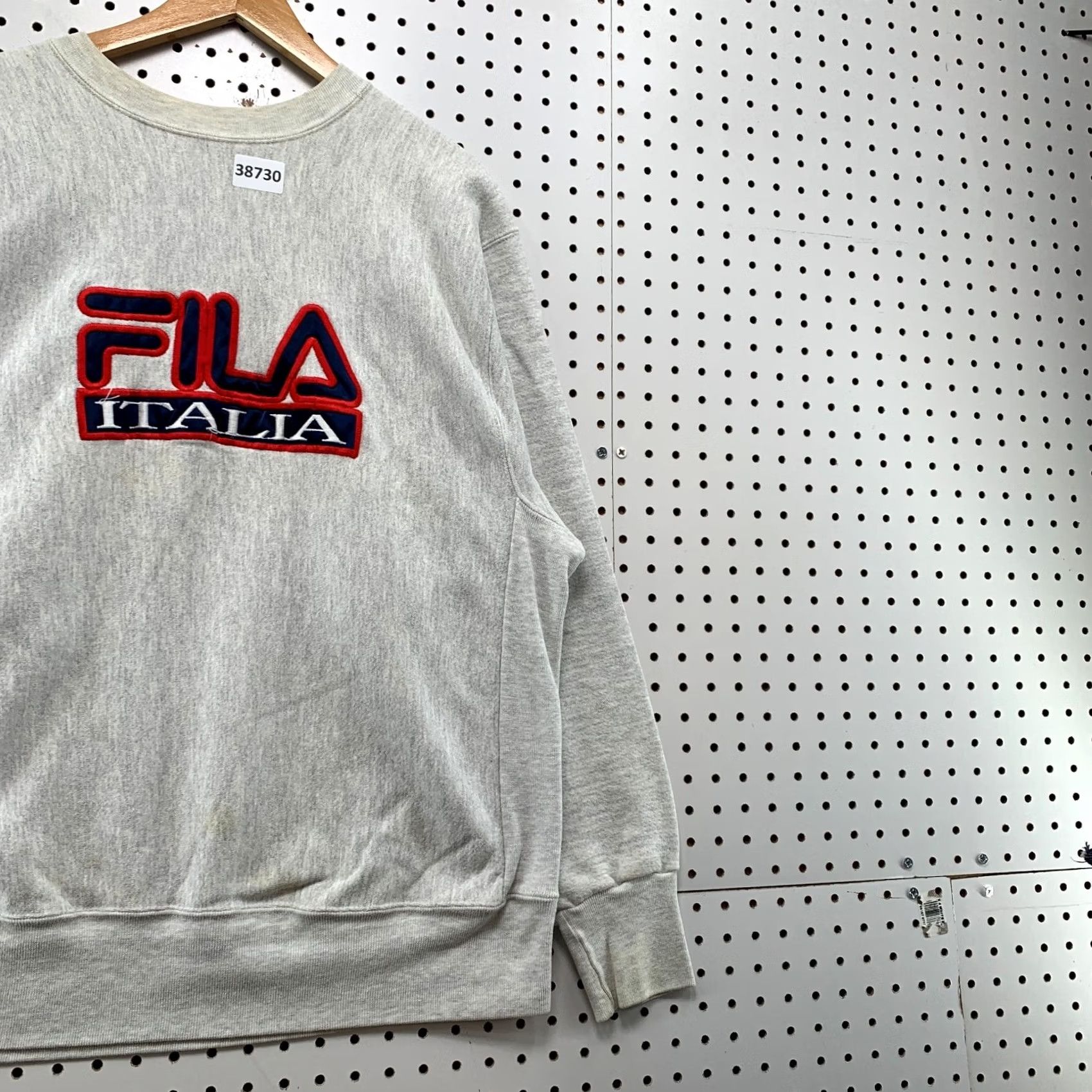 Fila VINTAGE FILA Crewneck Sweatshirt Mens XL Embroidered Reverse Weave USA 90s Gray Pullover Heavyweight 90s Mens Size US XL / EU 56 / 4 - 4 Thumbnail