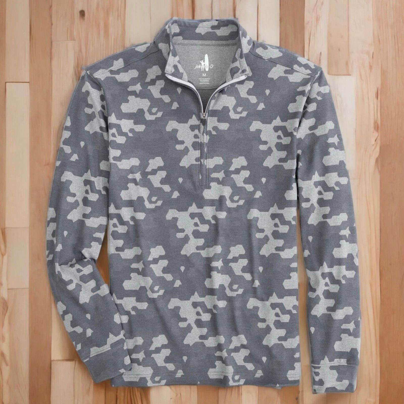 1/4 Zip Pullover in Graphite Grey by Johnnie-O