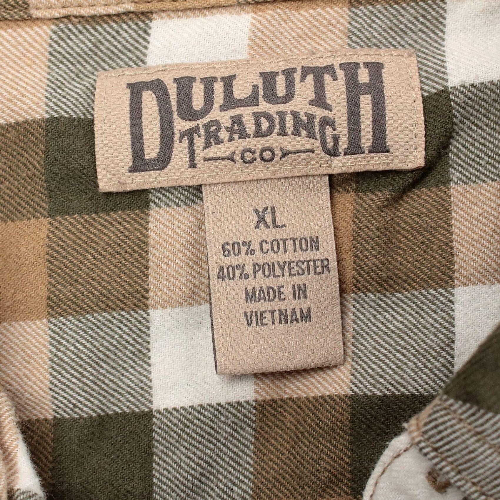 CO DULUTH TRADING CO shirt XL cotton check plaid flannel workwear camp y2k 00s big Size US XL / EU 56 / 4 - 5 Thumbnail