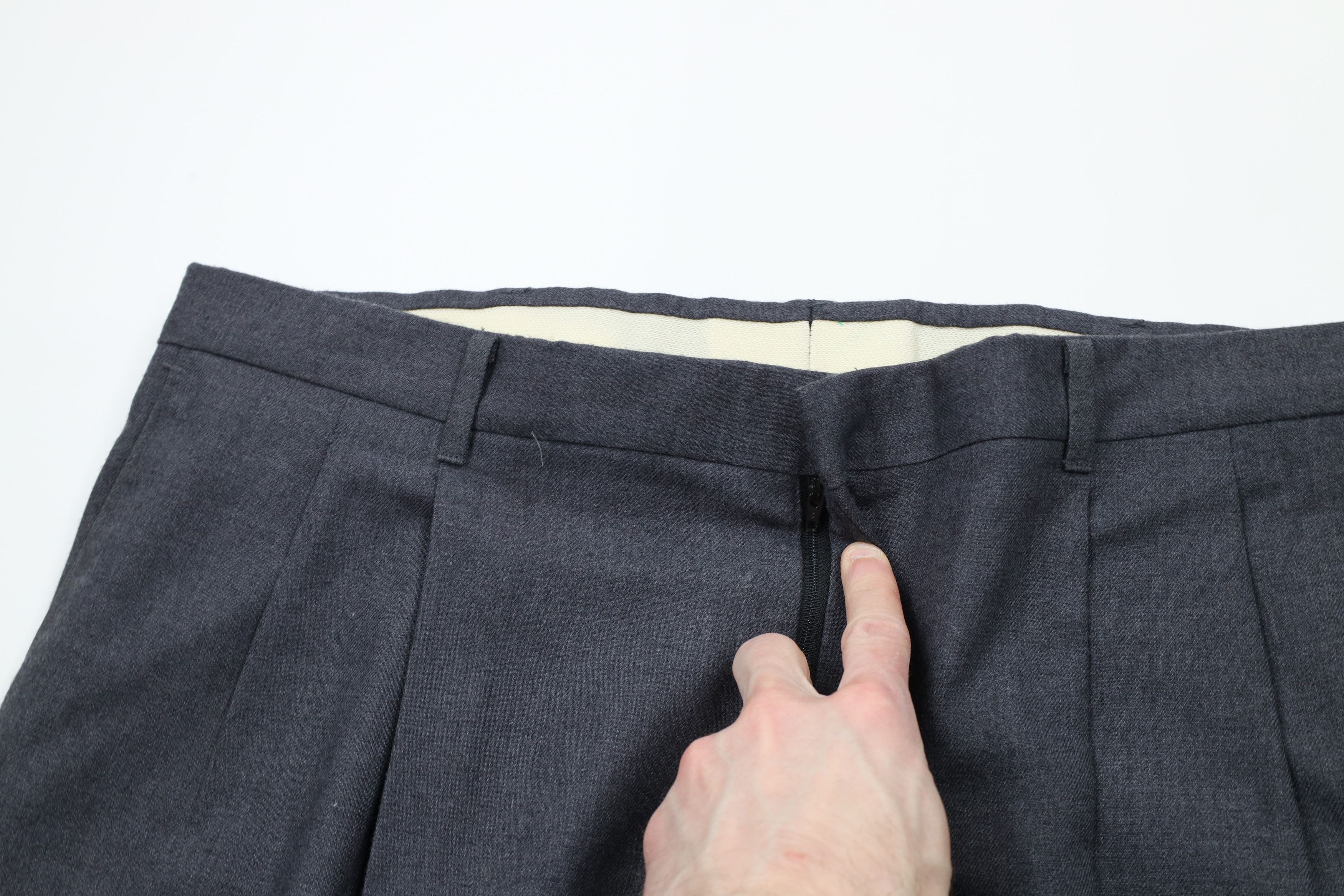 Vintage Vintage 90s Streetwear Worsted Wool Wide Leg Pants USA Size US 38 / EU 54 - 9 Thumbnail