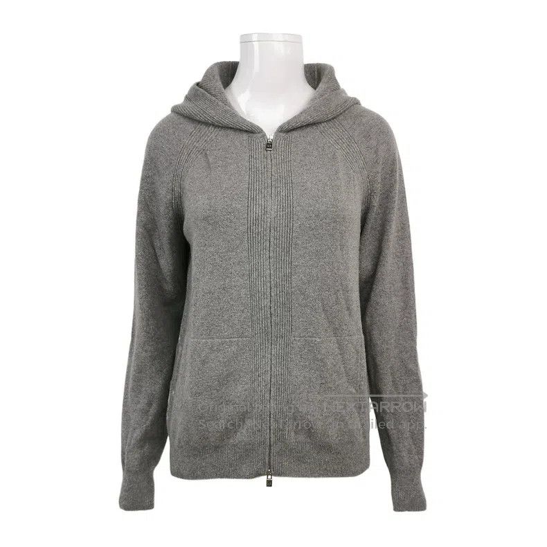 Loro Piana Loro Piana Cashmere Solid Color Hooded Coat Size S / US 4 / IT 40 - 1 Thumbnail