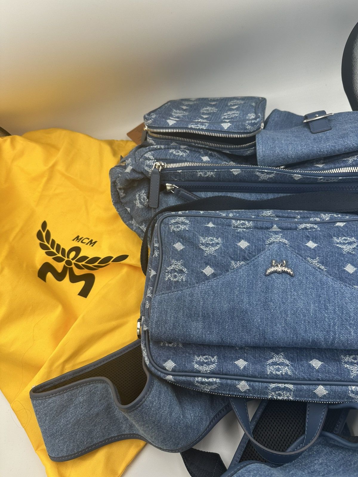 MCM MCM AREN MULTI BACKPACK DENIM Size ONE SIZE - 16 Thumbnail