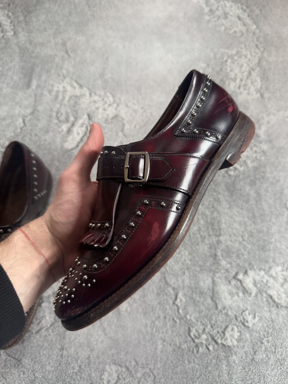 Church's Church’s Shanghai Leather Brogue Fringed Loafers monk shoes Size US 7.5 / IT 37.5 - 8 Thumbnail