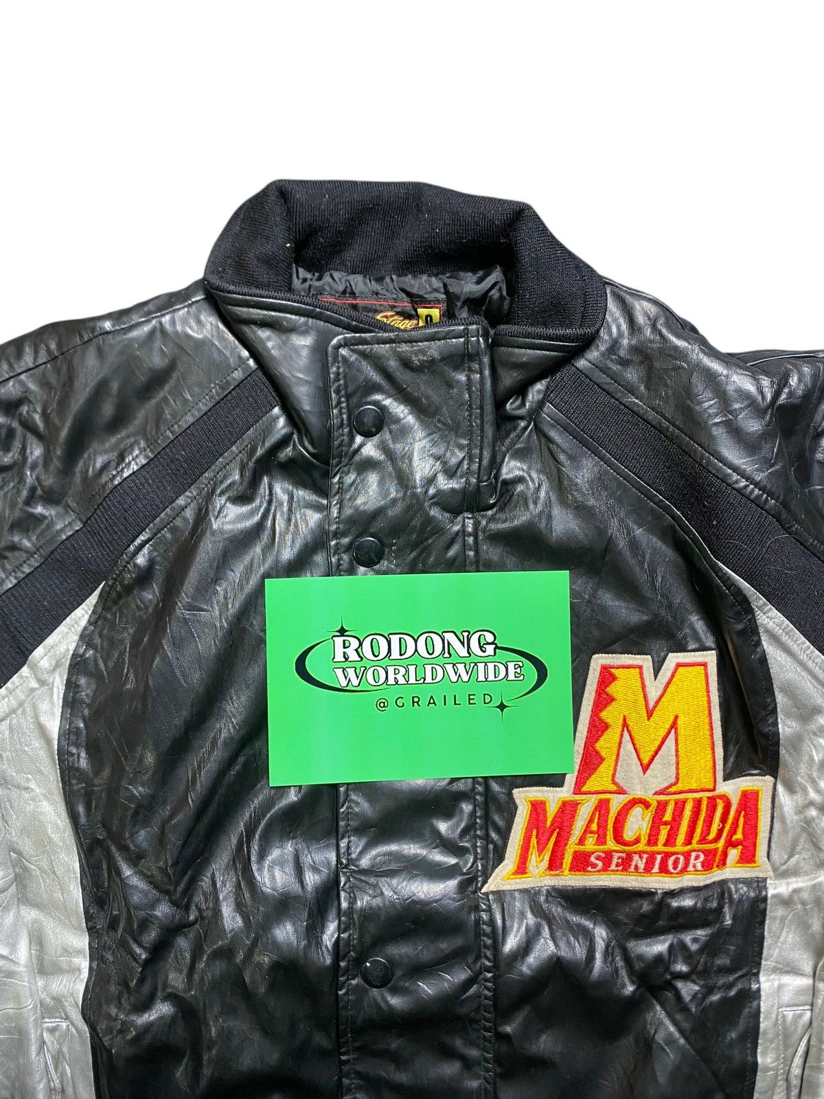Mizuno VINTAGE BOMBER JACKET MIZUNO VICTORY STATE JASPO MACHIDA Size US XL / EU 56 / 4 - 2 Thumbnail