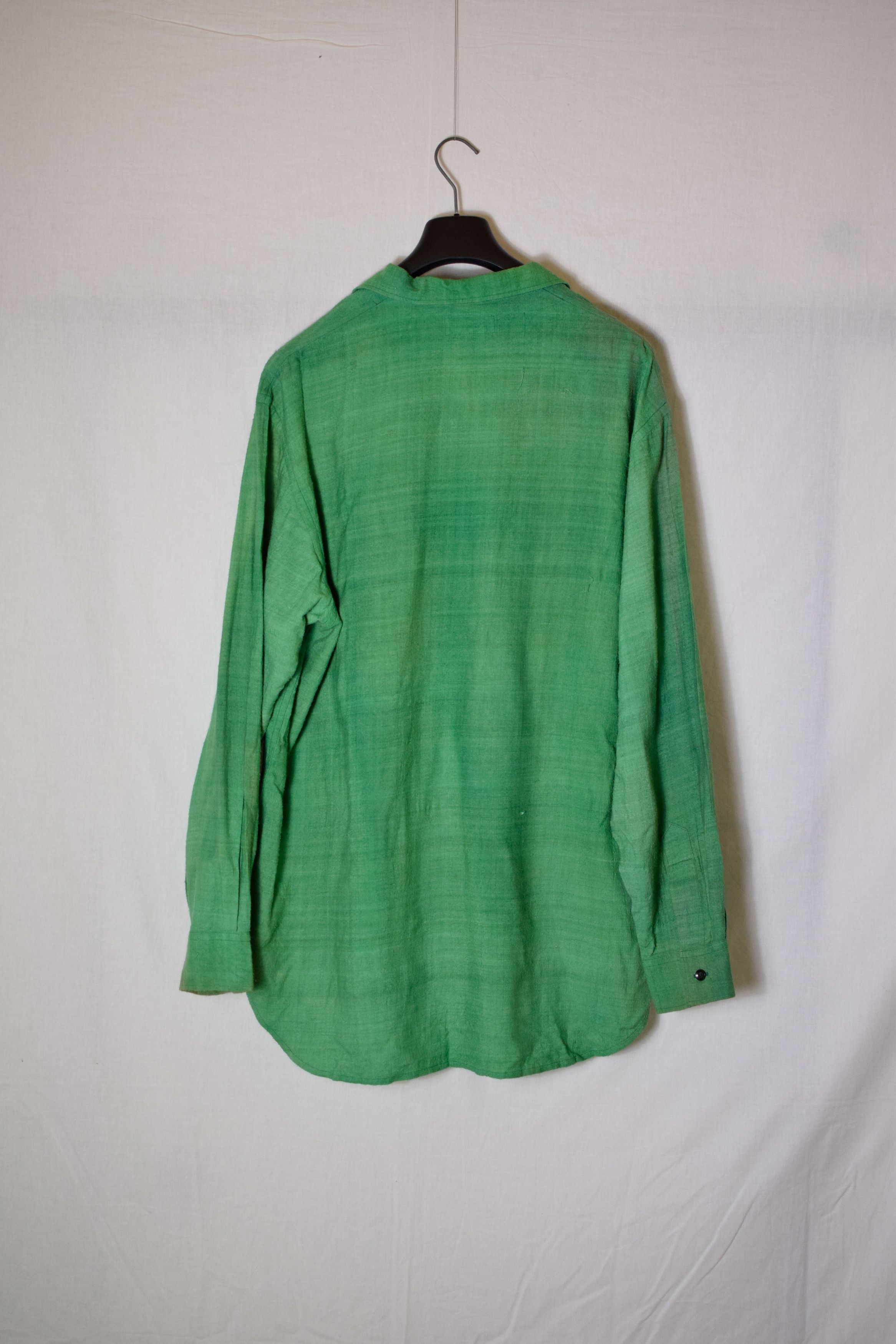 Yohji Yamamoto YYPH AW93 Green Silk Shirt - HP-B02-308 Size US L / EU 52-54 / 3 - 3 Thumbnail