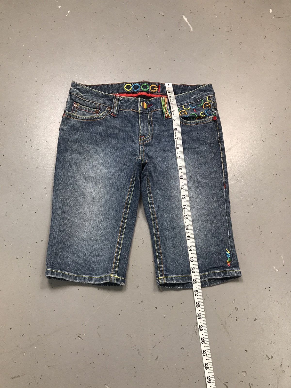 Coogi Vintage Coogi SpellOut embroidered denim jort Size 32" / US 10 / IT 46 - 5 Thumbnail