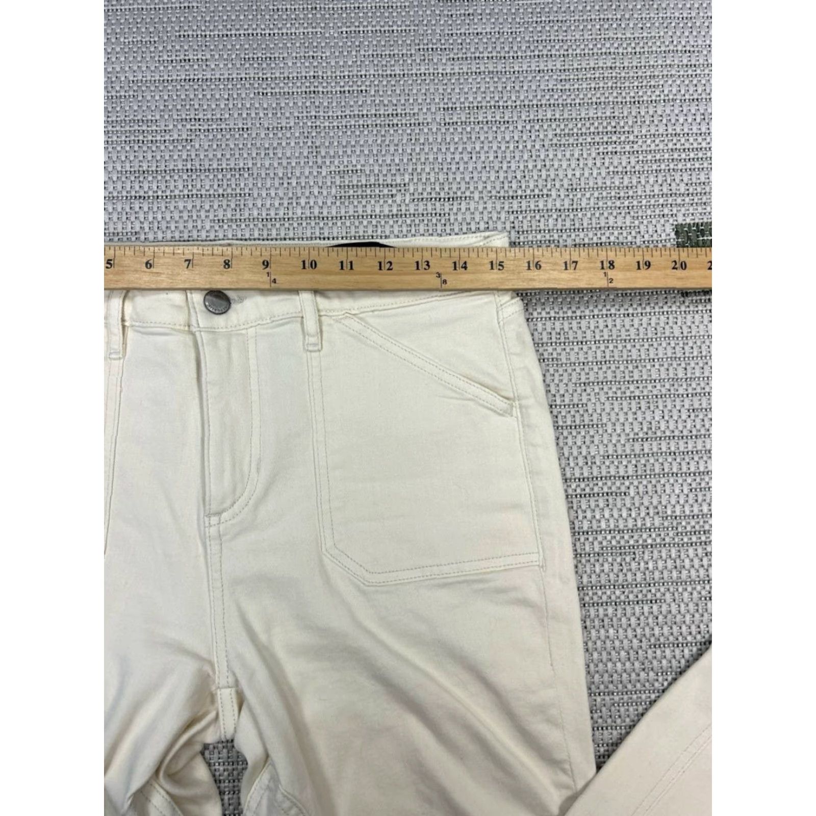 Banana Republic Banana Republic Jeans Women Mid Rise Skinny White Denim 30x26 Regular 5-Pocket Cotton Spandex Denim Zip Button Pants Classic Outdoor Mens Womens Girls Size 30" / US 8 / IT 44 - 7 Thumbnail