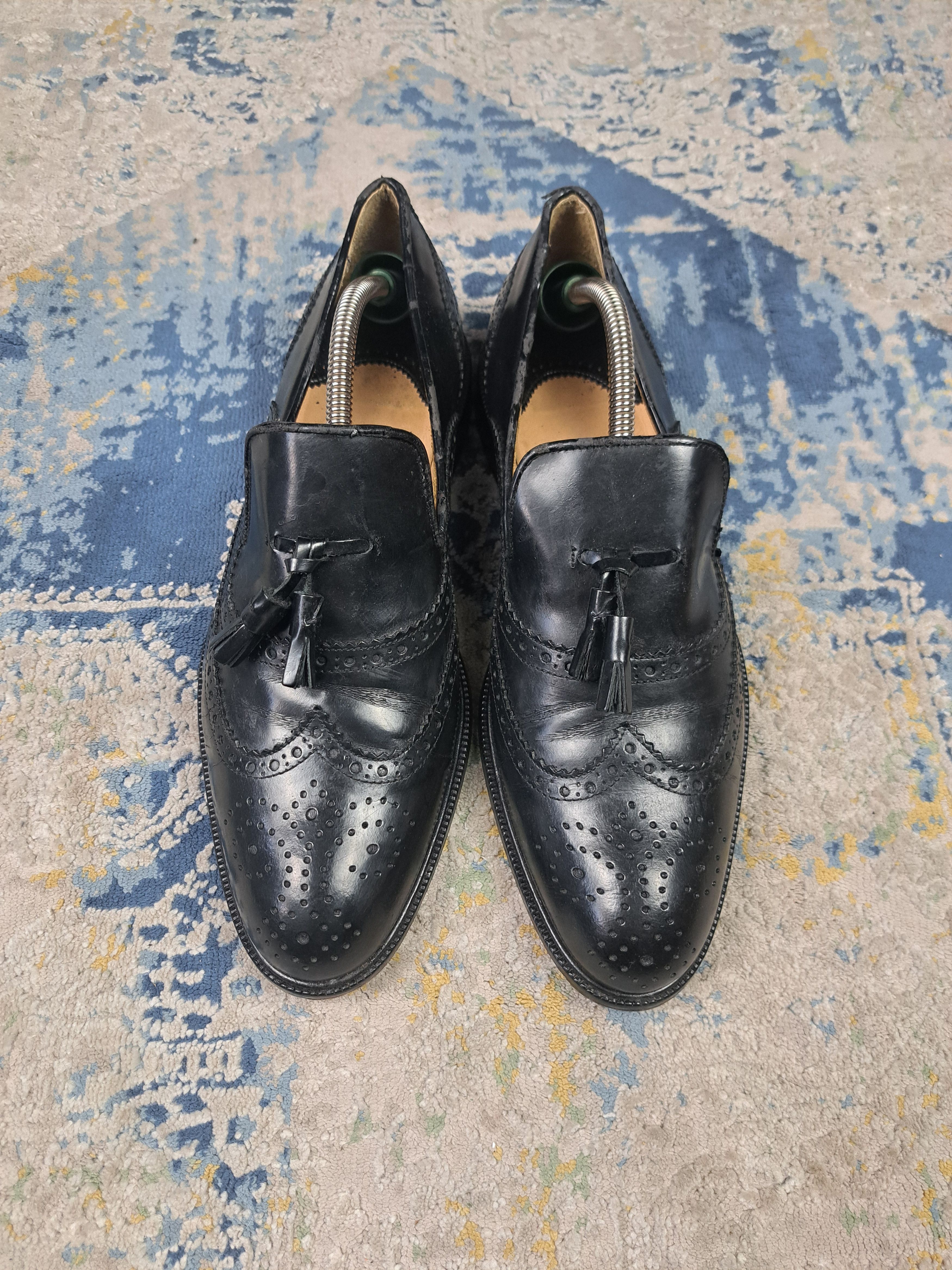 Other Made in Spain Leather Tassel Loafers Archive Old Money Size US 10 / EU 43 - 3 Thumbnail