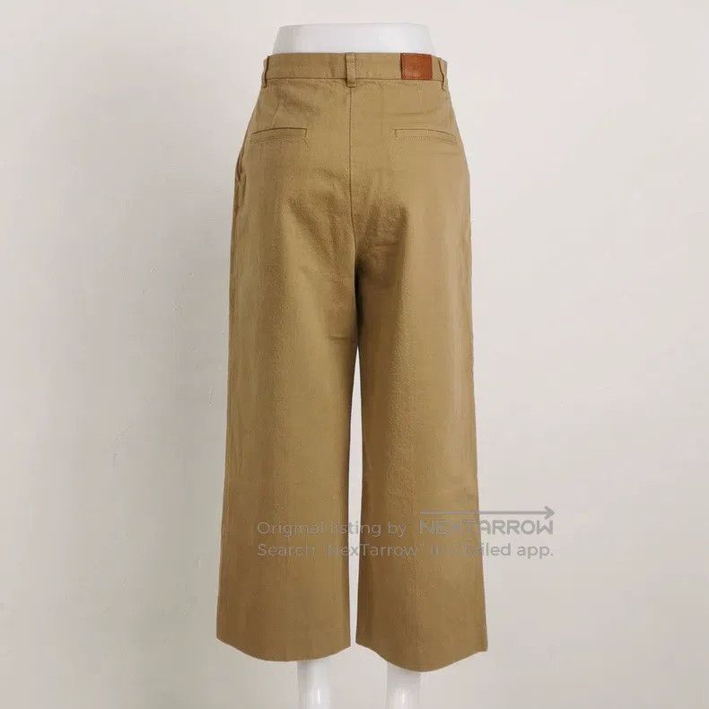 Hermes Hermes Khaki women's trousers Size 25" / US 0 / IT 36 - 2 Thumbnail