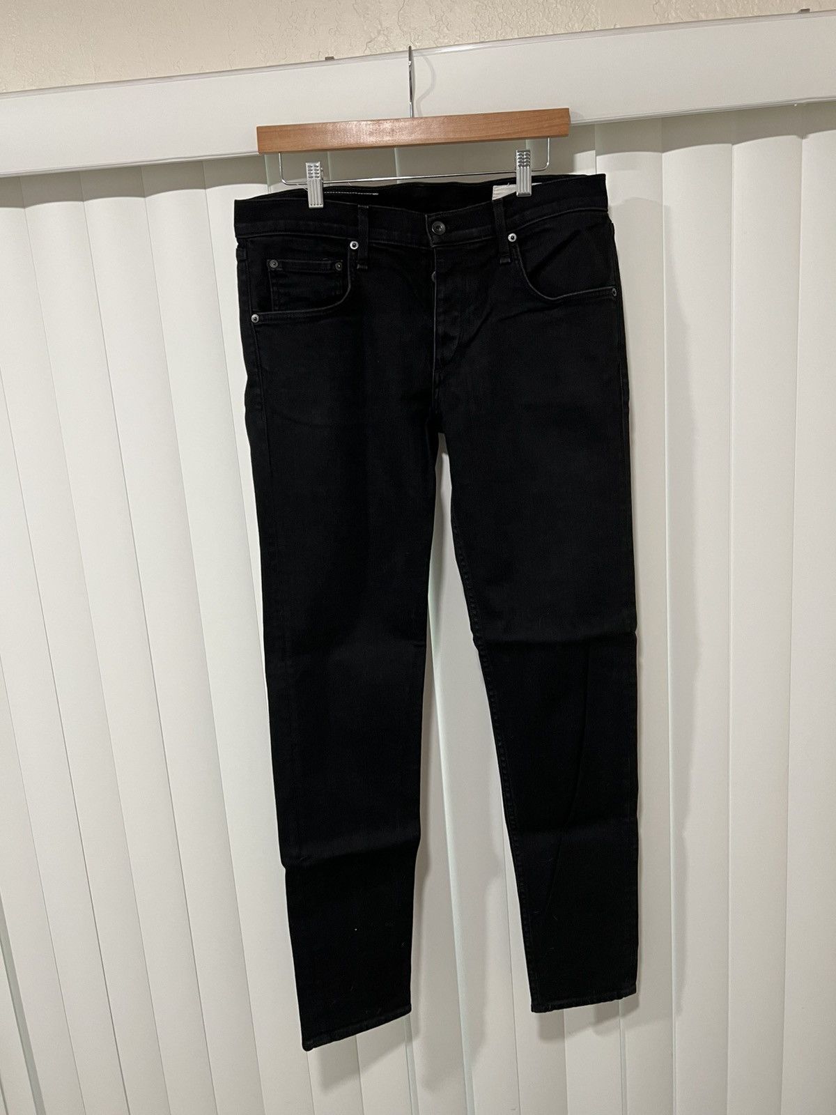 Rag & Bone Rag & Bone Black Denim Size US 34 / EU 50 - 2 Thumbnail