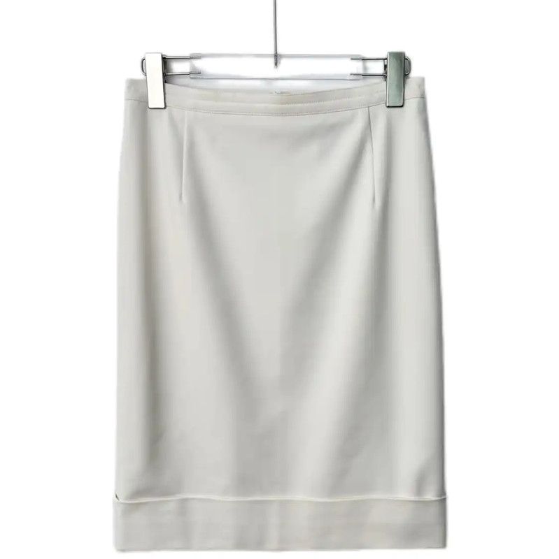 Max Mara MaxMara Women's White Cotton Blend Skirt 0089 Size 23" - 1 Thumbnail