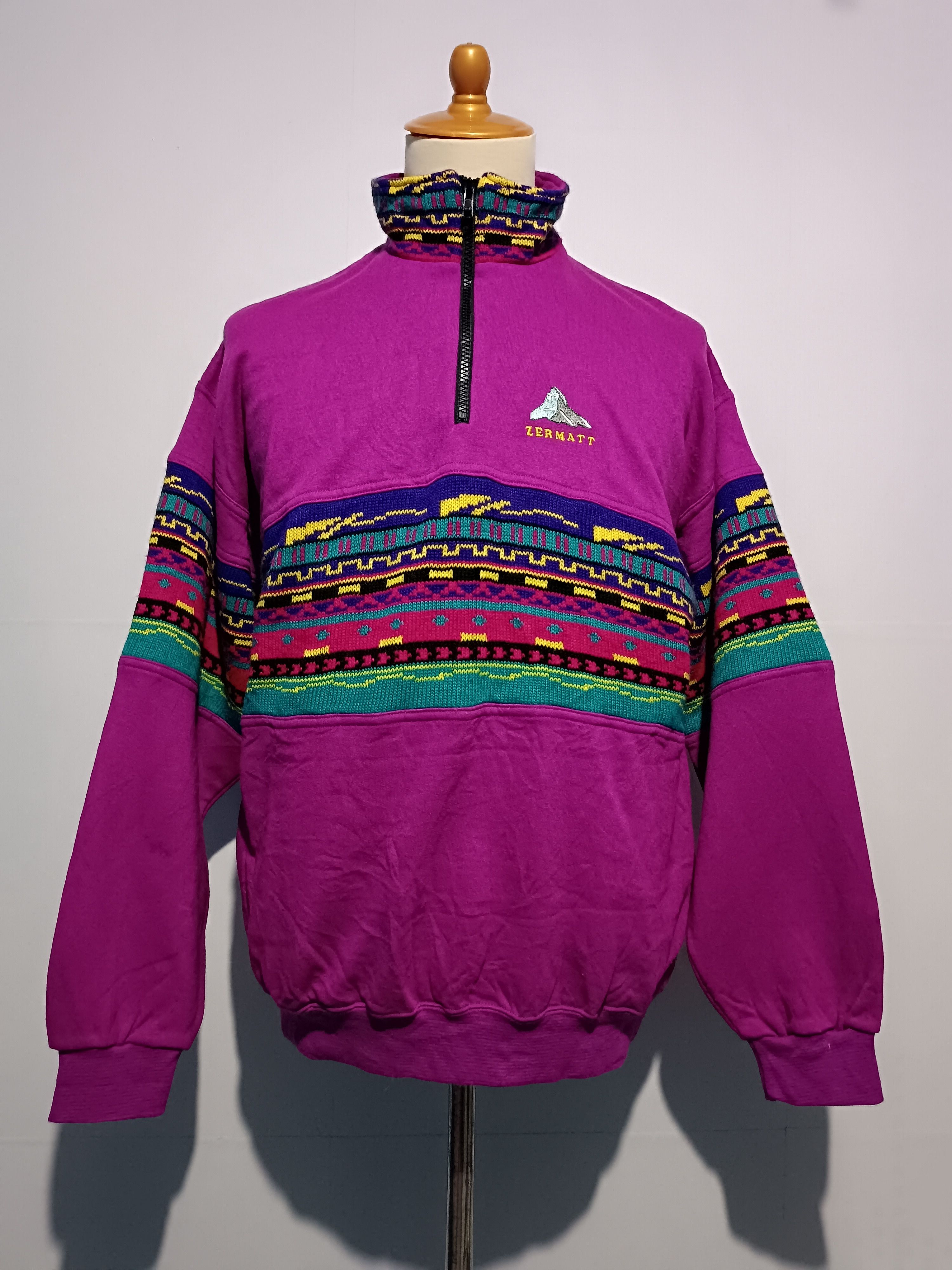 Vintage Vintage Inuit Sweater Turtleneck Navajo Size US M / EU 48-50 / 2 - 1 Thumbnail
