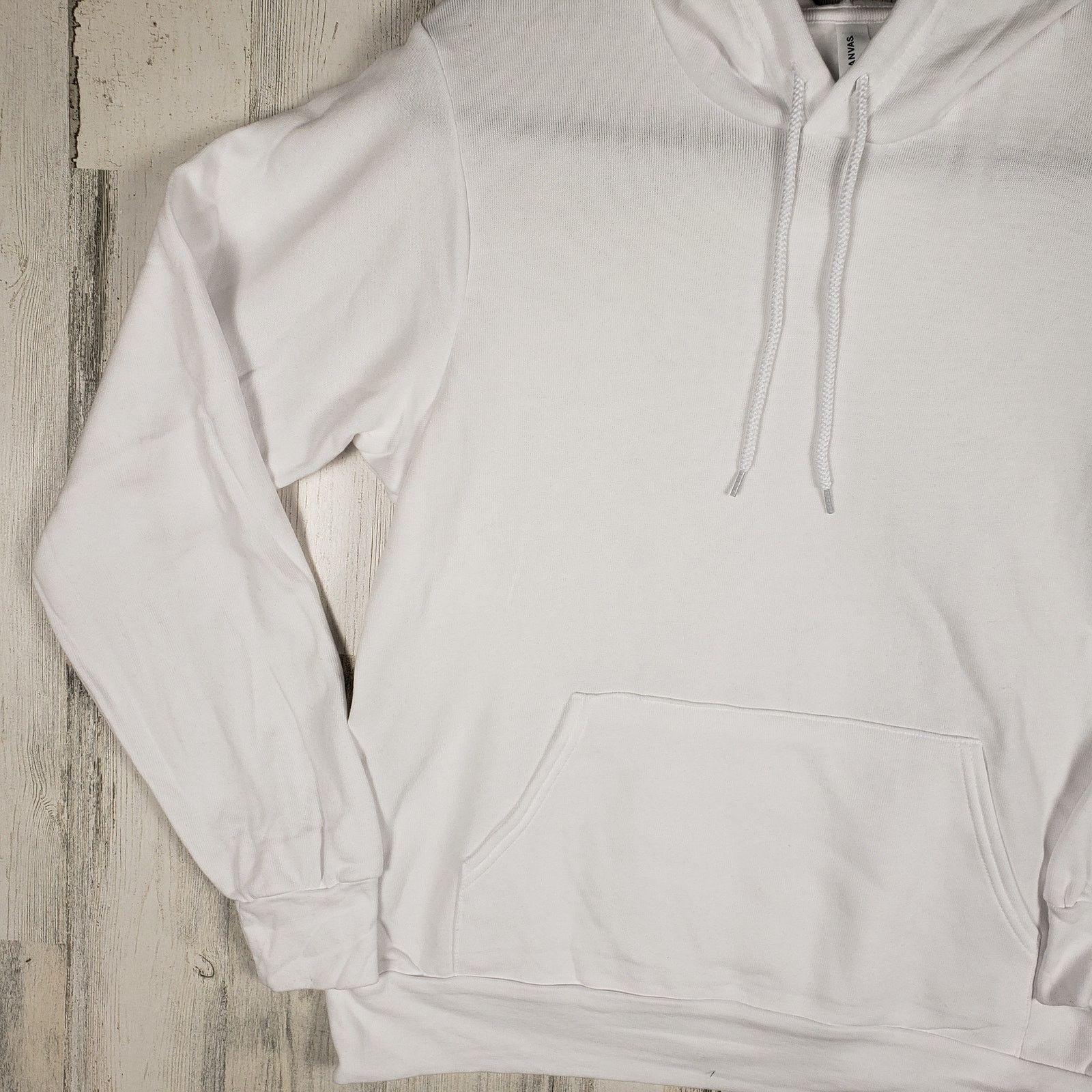 Other NWOT Bella + Canvas White Fleece Pullover Hoodie Size XS Size XS / US 0-2 / IT 36-38 - 3 Thumbnail