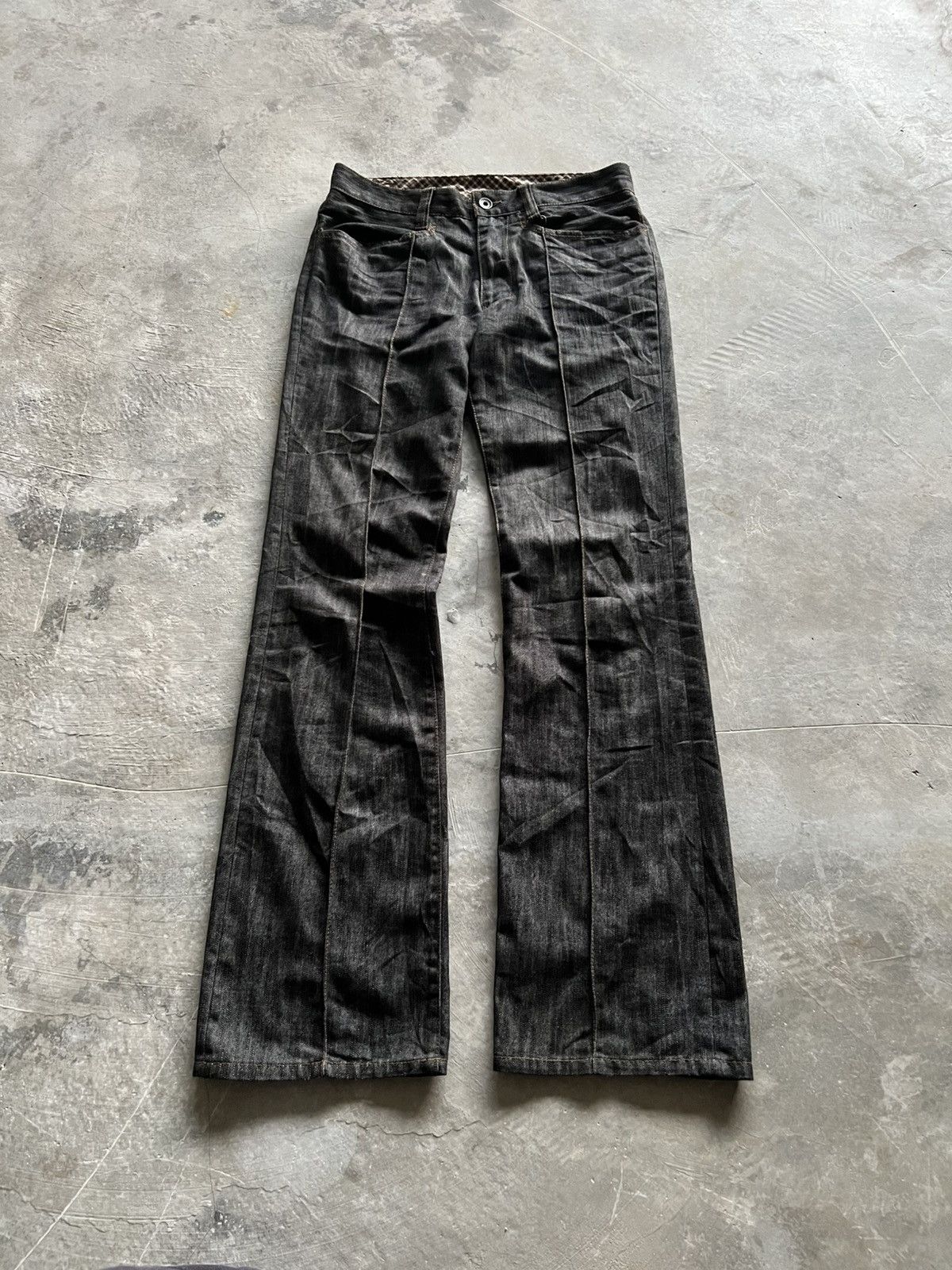 If Six Was Nine flare pleated nicole club for men denim rare design Size US 29 - 1 Thumbnail
