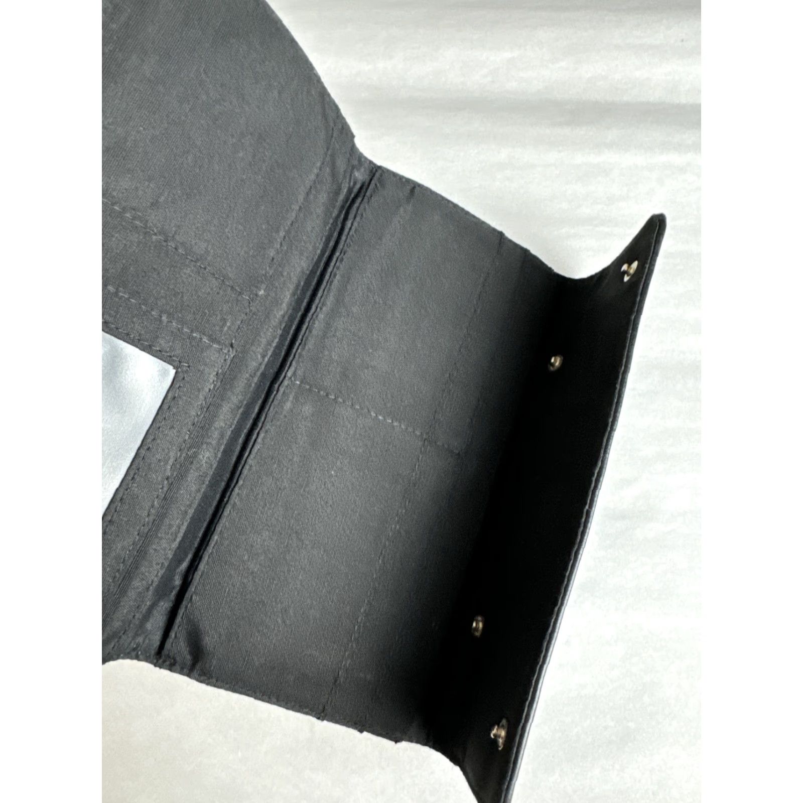 Vintage VINTAGE Black Leather Bi Fold Clutch Wallet Women Size ONE SIZE - 3 Thumbnail