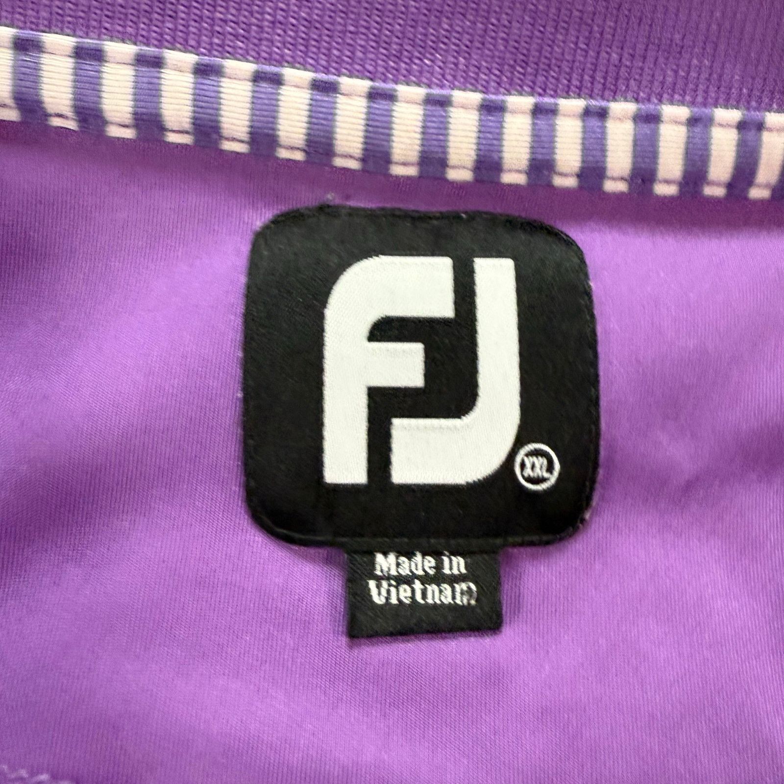 Footjoy Footjoy Golf Polo Shirt Men 2XL Purple Summer Comfort Talon Size US XXL / EU 58 / 5 - 5 Thumbnail