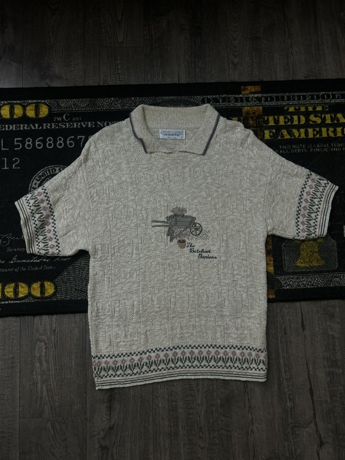 Vintage Vintage Knitted Polo Size US S / EU 44-46 / 1 - 1 Thumbnail