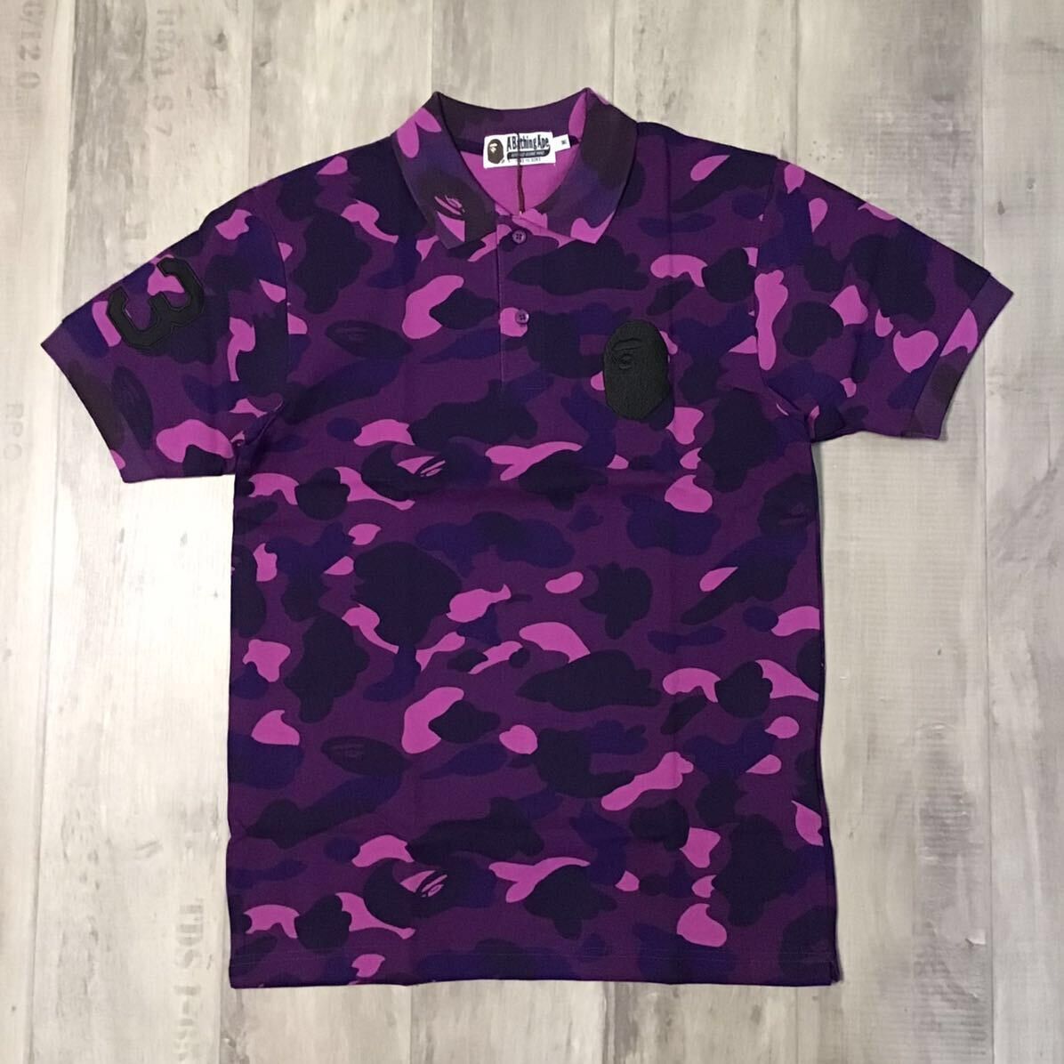 Bape polo shirt camo best sale