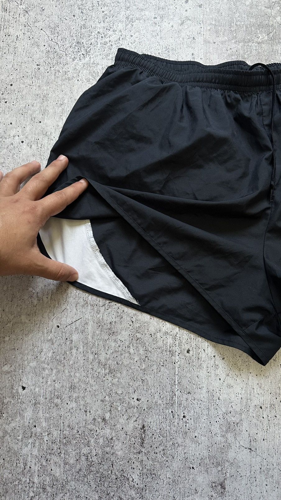 Nike × Vintage 90s Nike Dri Fit Vintage Nylon Running Shorts Size US 36 / EU 52 - 5 Thumbnail