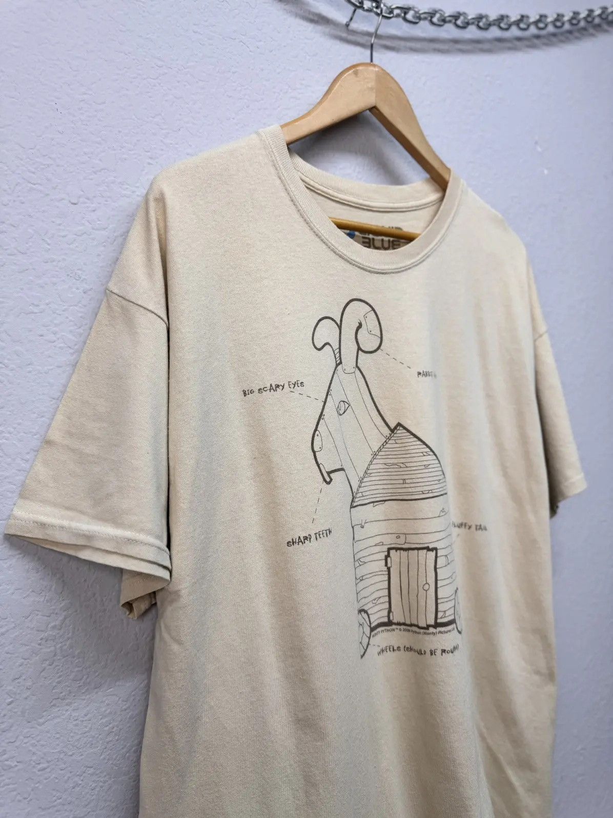 Liquid Blue × Vintage Vintage Monty Python & the Holy Grain Trojan Rabbit T Shirt Size US XL / EU 56 / 4 - 5 Thumbnail