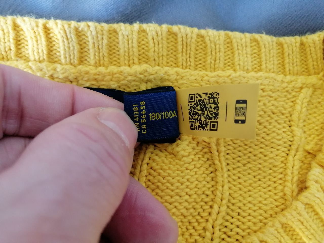 Polo Ralph Lauren Polo Ralph Lauren Men's Yellow Cable-Knit Sweater Size L Size US L / EU 52-54 / 3 - 5 Thumbnail