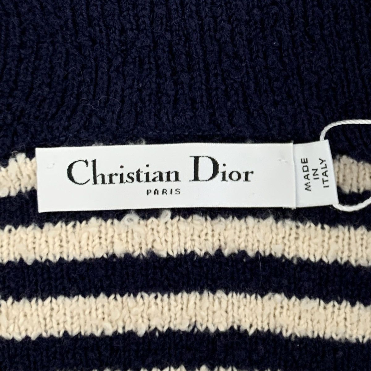 Dior Dior Blue & White Striped Sailor Collar Knit Sweater K26WX Size M / US 6-8 / IT 42-44 - 6 Thumbnail