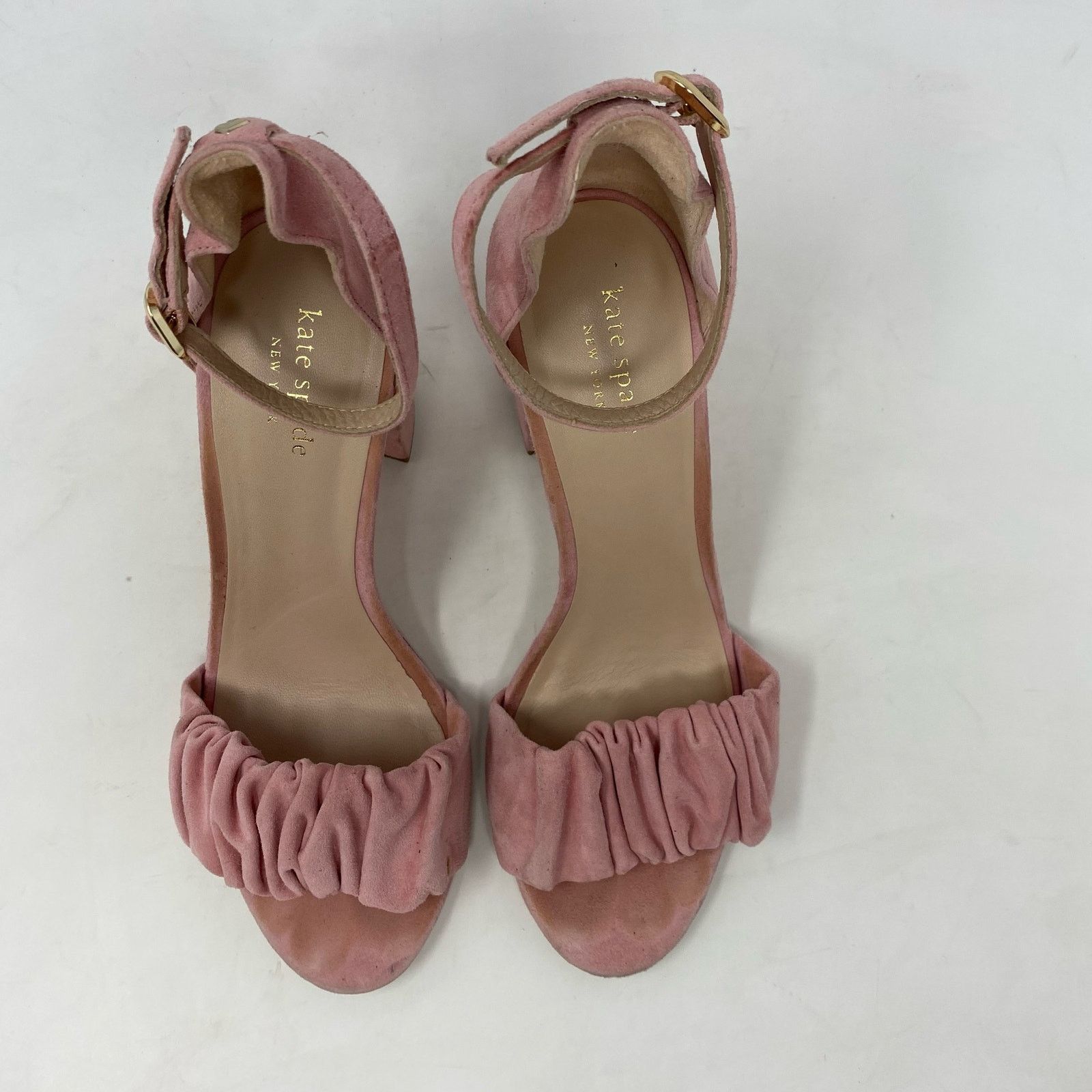 Kate Spade Kate Spade Mona Pink Sandal Suede Heels Pumps Size 8.5 Size US 8.5 / IT 38.5 - 4 Thumbnail