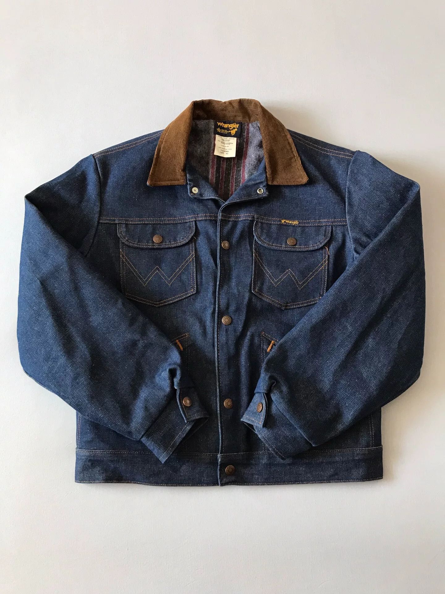Wrangler 80s Wrangler 74220NV Western Denim Jacket Size US XXS / EU 40 - 1 Thumbnail