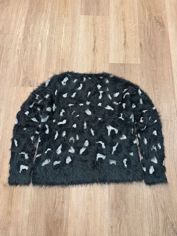 Laurel Laurel Fuzzy Knit Nylon Wool Black White L Abstract Sweater Size L / US 10 / IT 46 - 2 Thumbnail